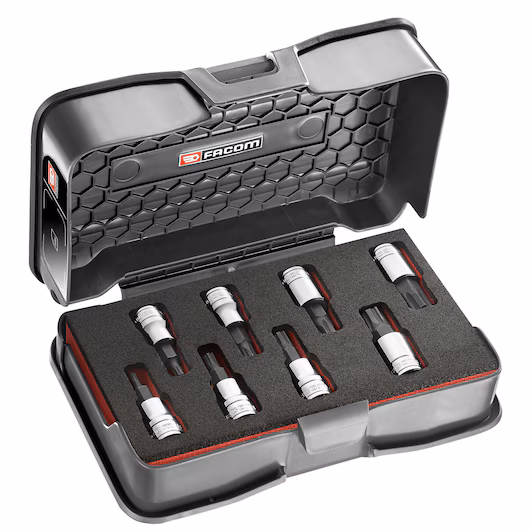 JTM.J8MGRPPB 3/8' HEXAGON BIT SOCKET OGV GRIP SET