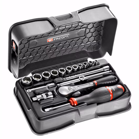 RL.161 RL.161-2P6U 1/4' SOCKET SET 6PT IN 17PC