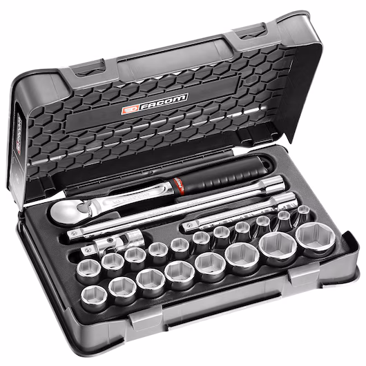 SL.161-3P6 1/2' SOCKET SET 6PT MM SL.161 23PC